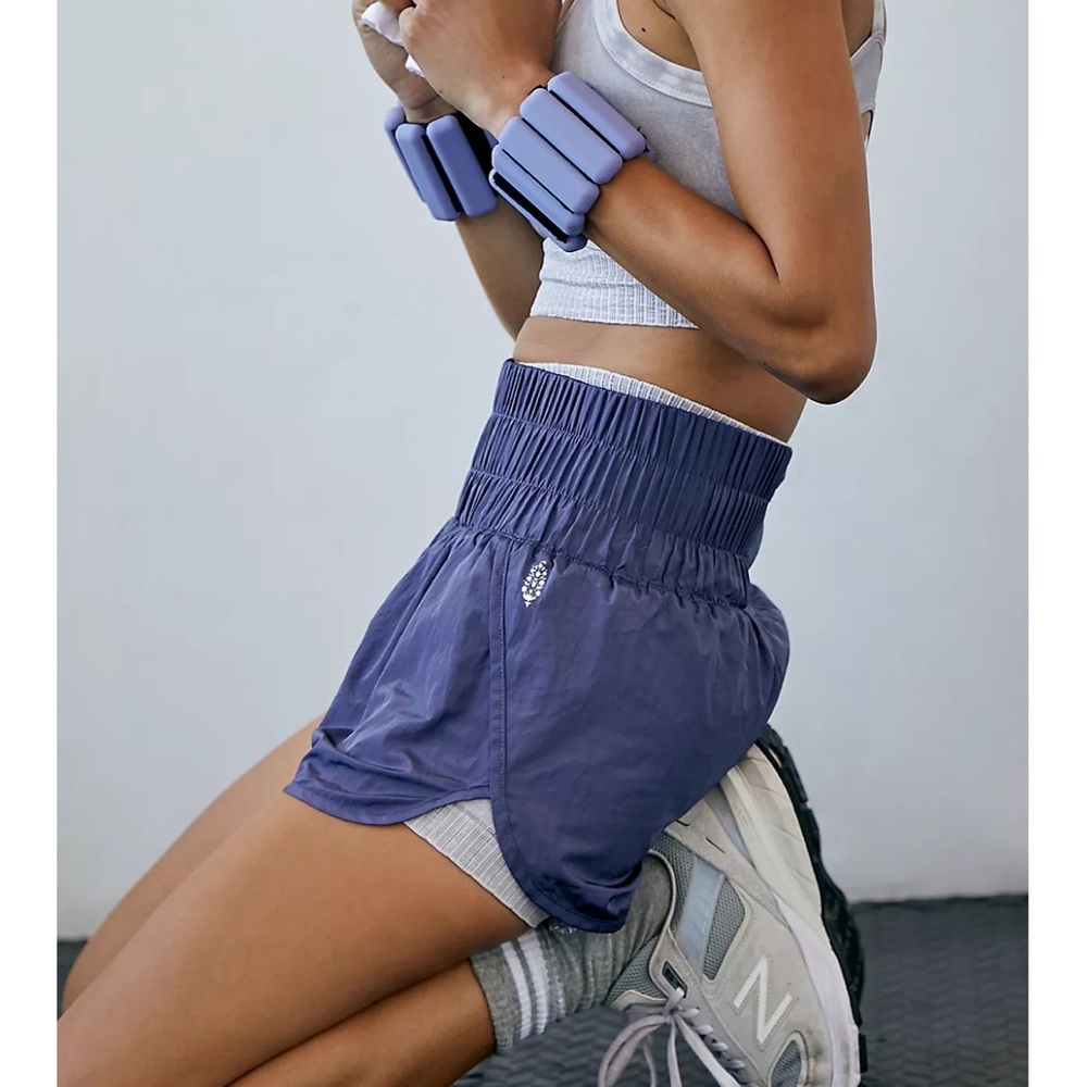 Free People The Way Home shorts in the color Deep Sea size large